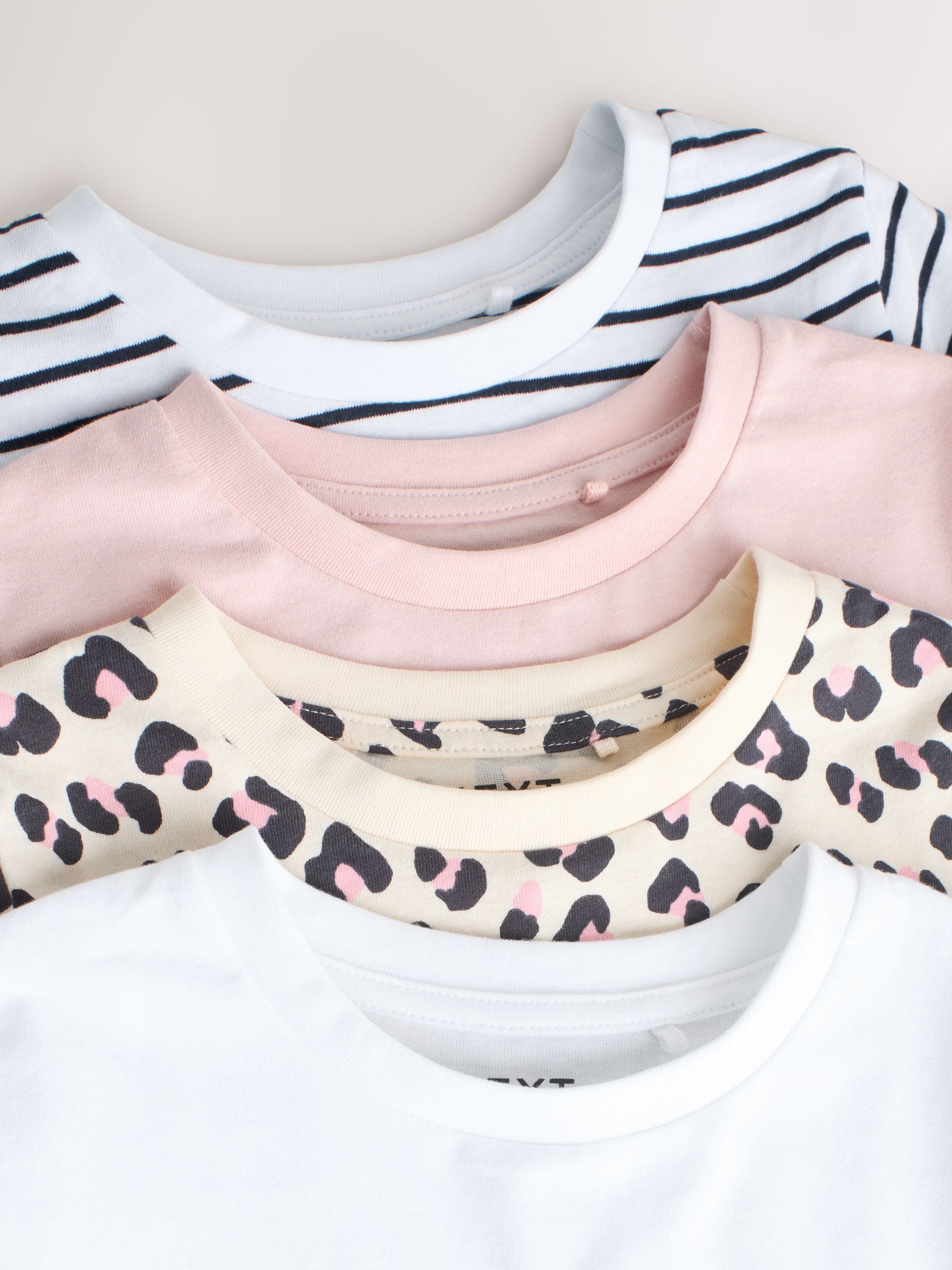 Dsiney Kidz - Pink/Stripe/Animal T-Shirts 4 Pack (3-16yrs) image 8
