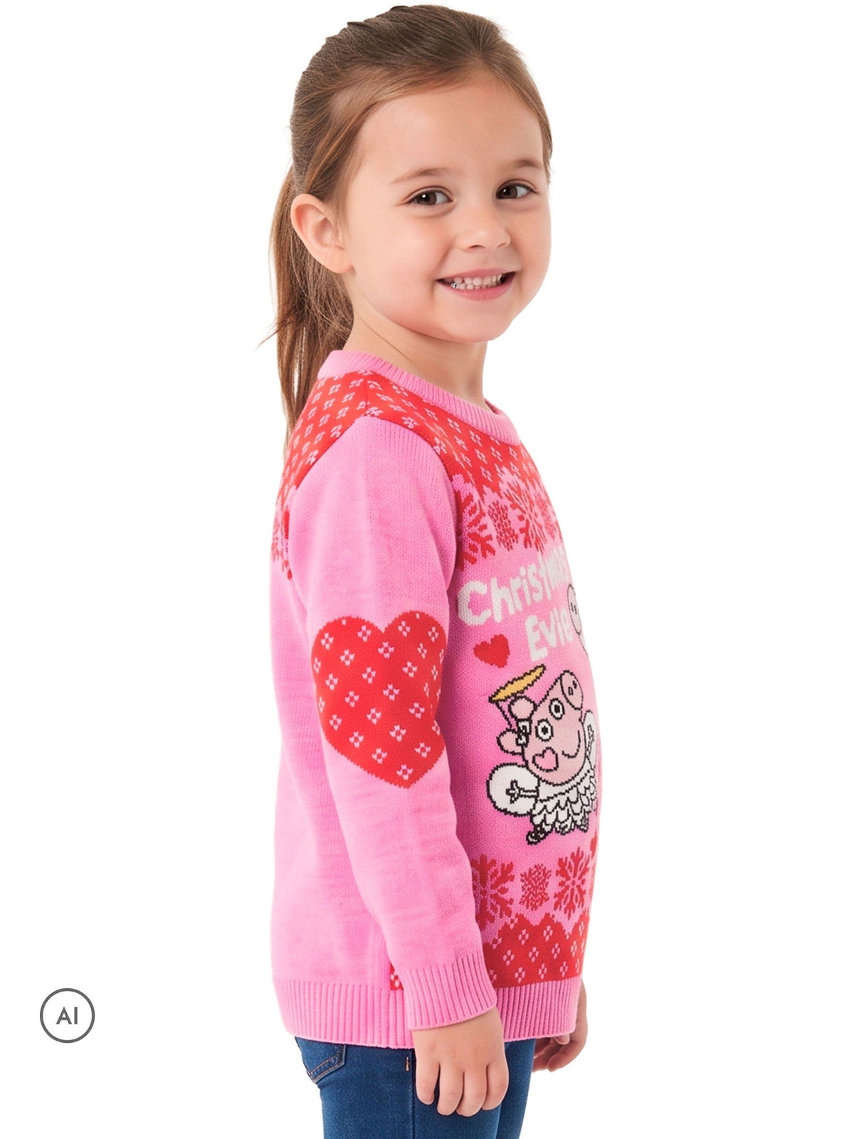 Character Pink Peppa Pig Christmas Evie Jumper - image 4