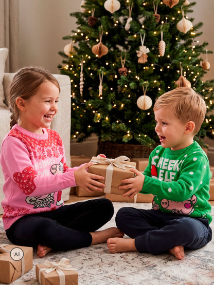 Character Pink Peppa Pig Christmas Evie Jumper - image 6