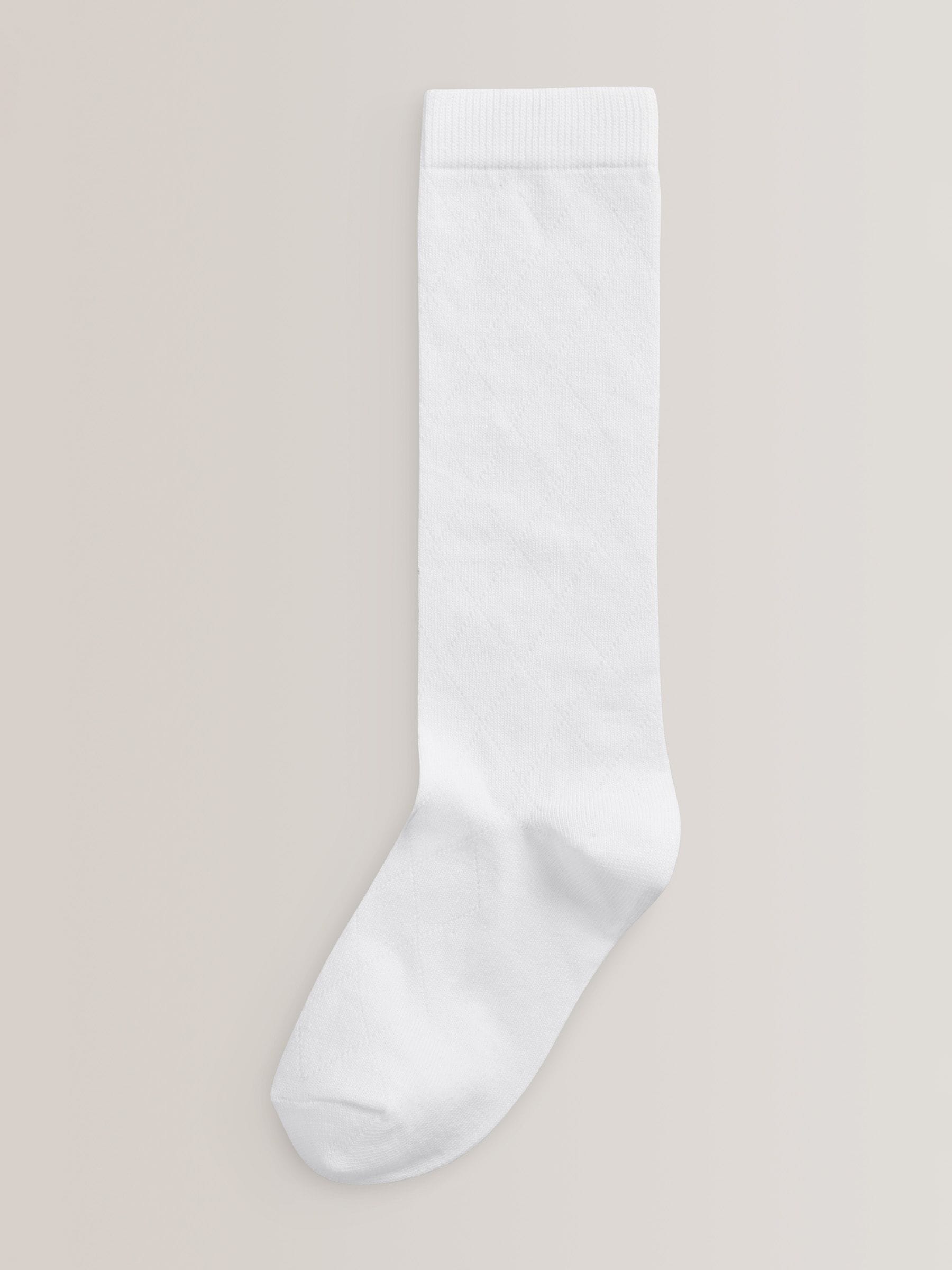 White Diamond 3 Pack Cotton Rich Knee High School Socks image 2