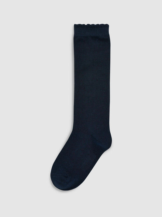 Navy 3 Pack Cotton Rich Knee High Schools Socks image 3