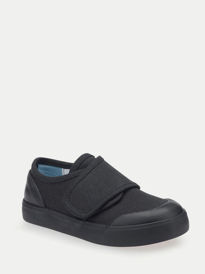 Black Skip Rip-Tape School P E Plimsoles F Fit image 3