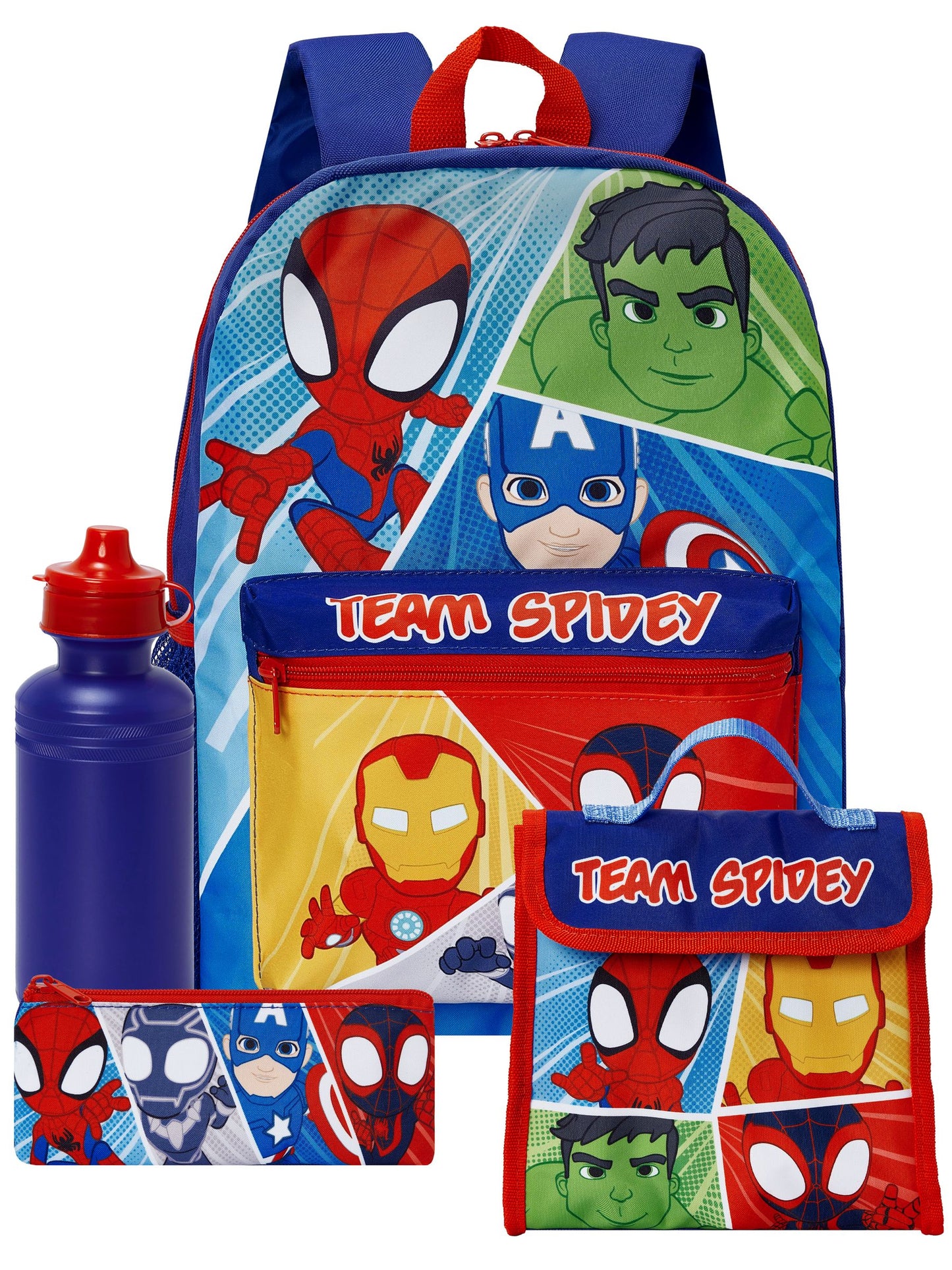 Dsiney Kidz - Character Blue Marvel Spidey And His Amazing Friends Bags 4 Piece Set image 1