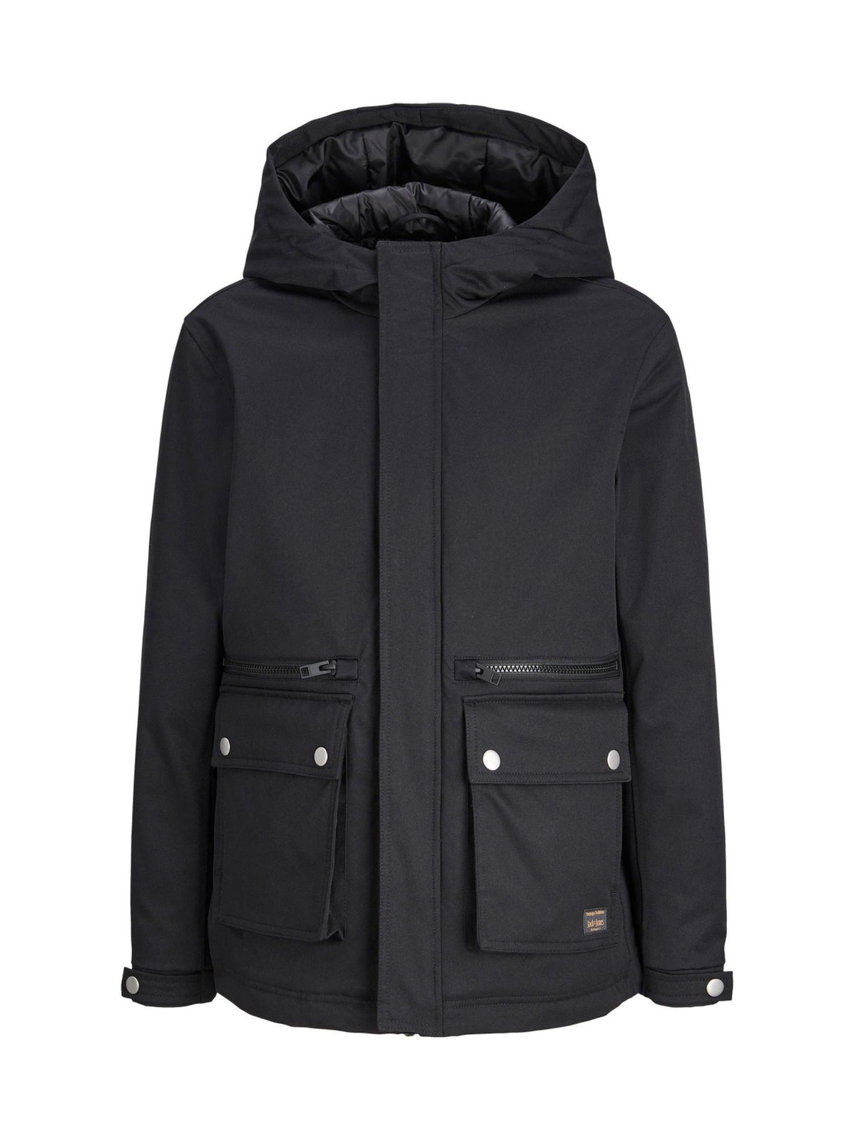 Dsiney Kidz - JACK & JONES JUNIOR Black Parka Jacket image 1