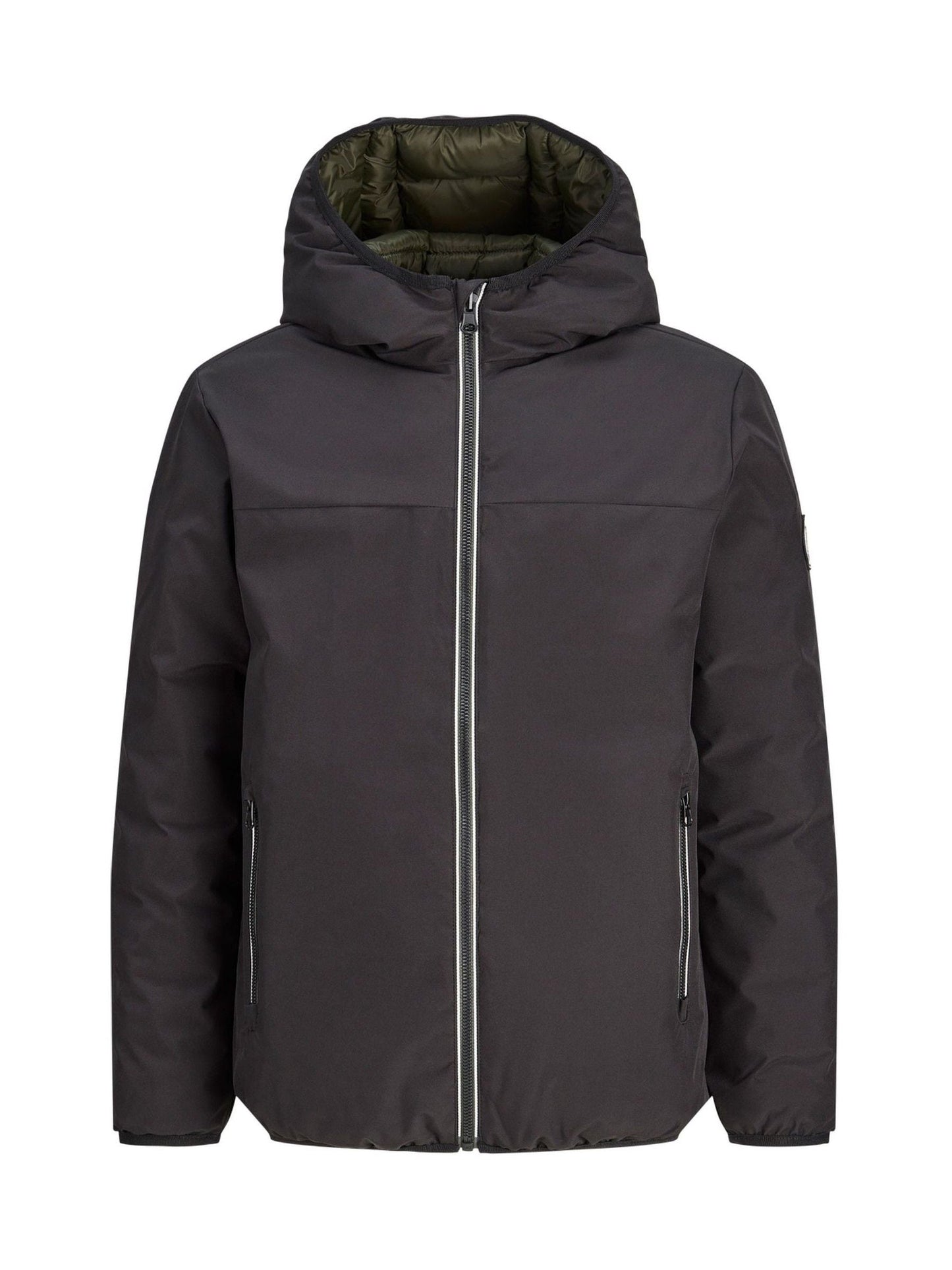 Dsiney Kidz - JACK & JONES JUNIOR Black Hooded Reversible Jacket image 1