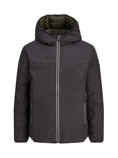 Dsiney Kidz - JACK & JONES JUNIOR Black Hooded Reversible Jacket image 1
