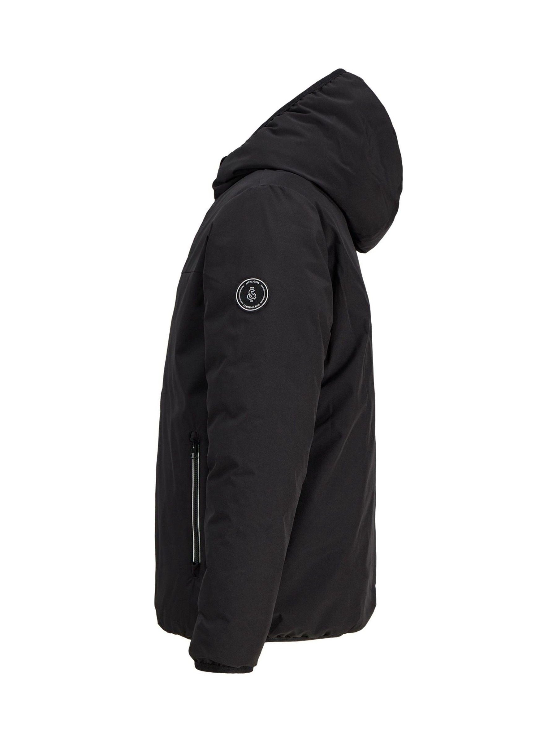 Dsiney Kidz - JACK & JONES JUNIOR Black Hooded Reversible Jacket image 4
