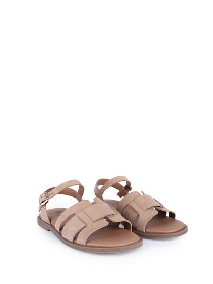 Off The Hook Natural Isabella Leather Slingback Open-Toe Flat Sandals image 6