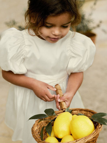 Ivory Flower Girl Taffeta Bow Dress (3mths-8yrs) image 6