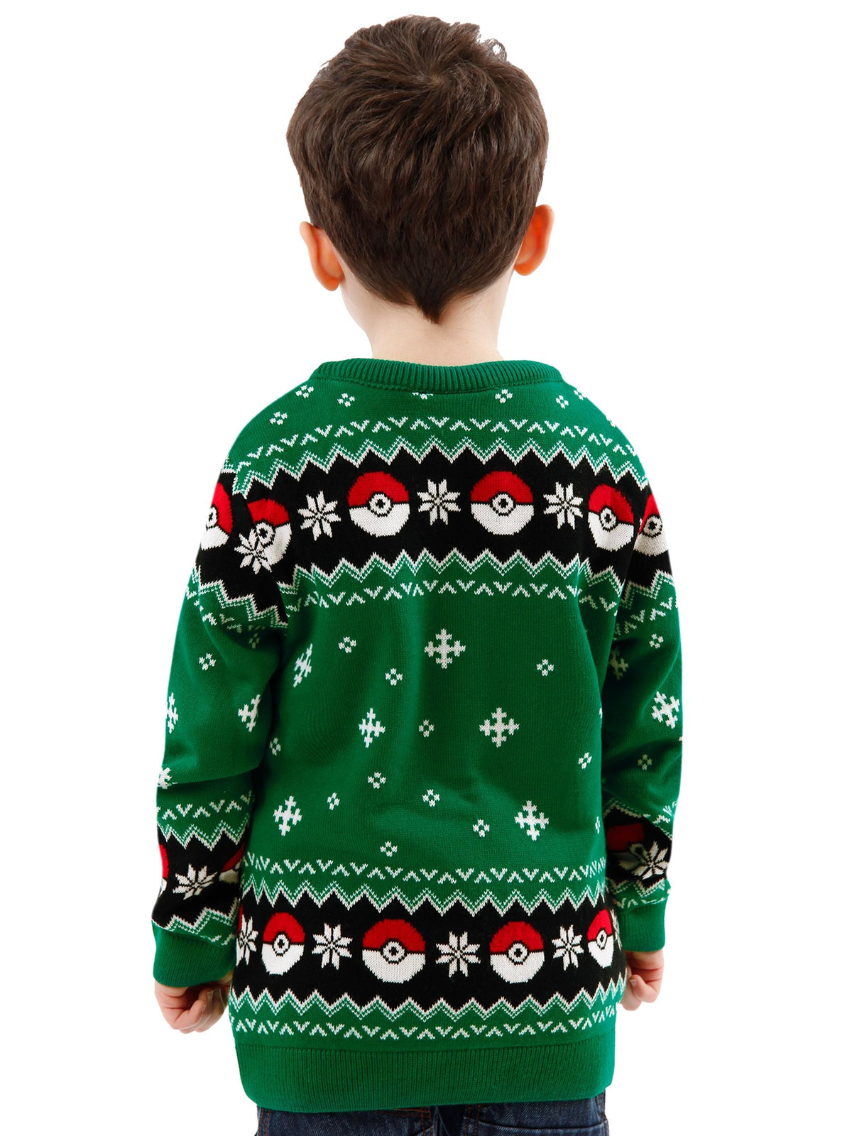 Character Green Pokemon Pikachu Christmas Jumper - image 3