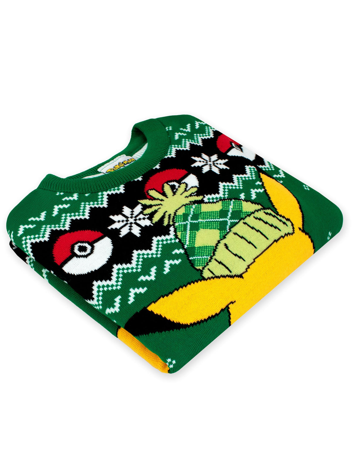 Character Green Pokemon Pikachu Christmas Jumper - image 7