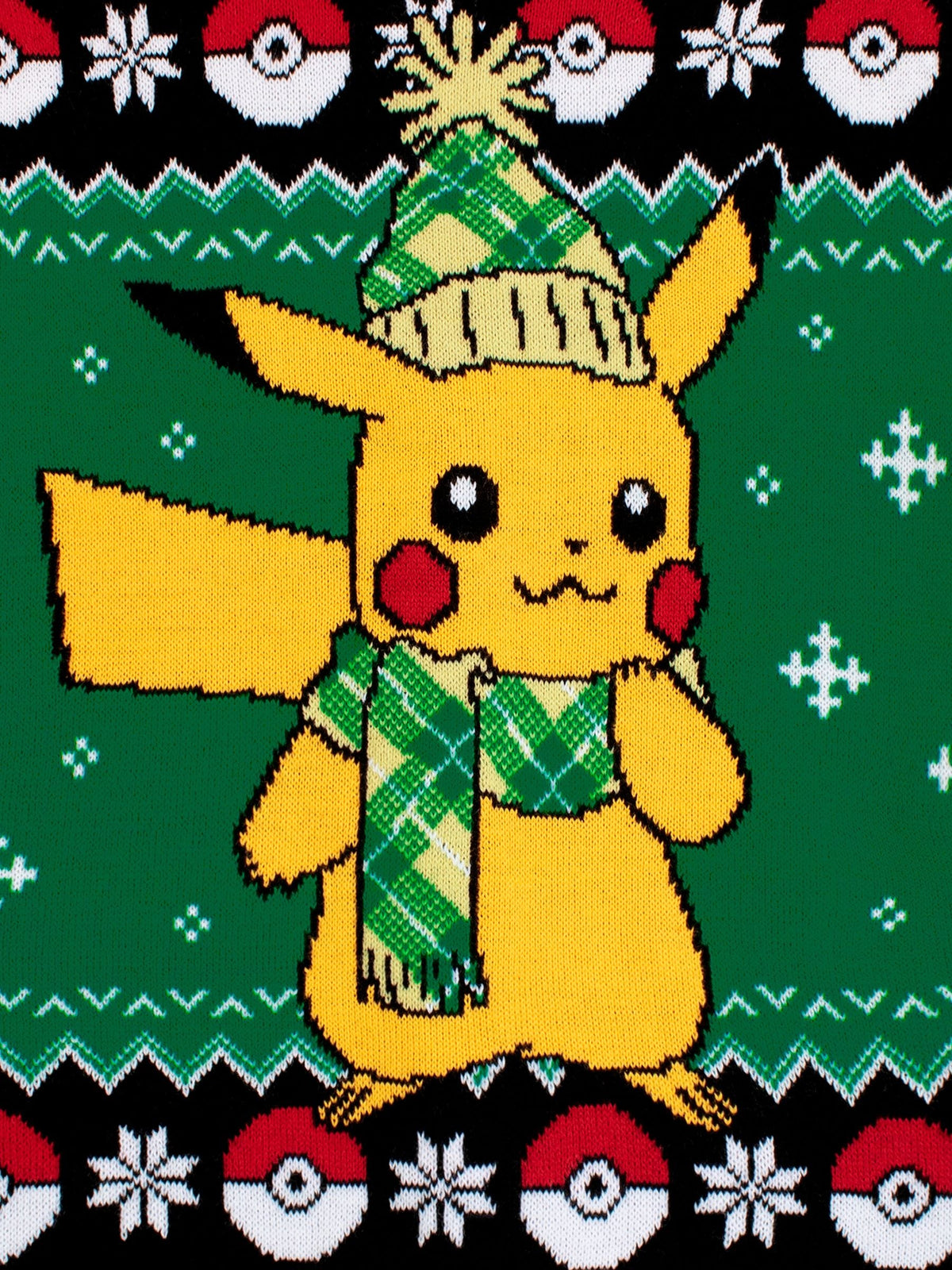 Character Green Pokemon Pikachu Christmas Jumper - image 9