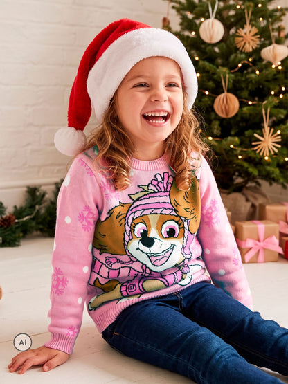 Character Pink PAW Patrol Christmas Jumper Skye - image 5