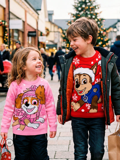 Character Pink PAW Patrol Christmas Jumper Skye - image 6