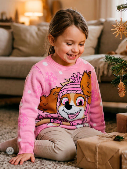 Character Pink PAW Patrol Christmas Jumper Skye - image 7
