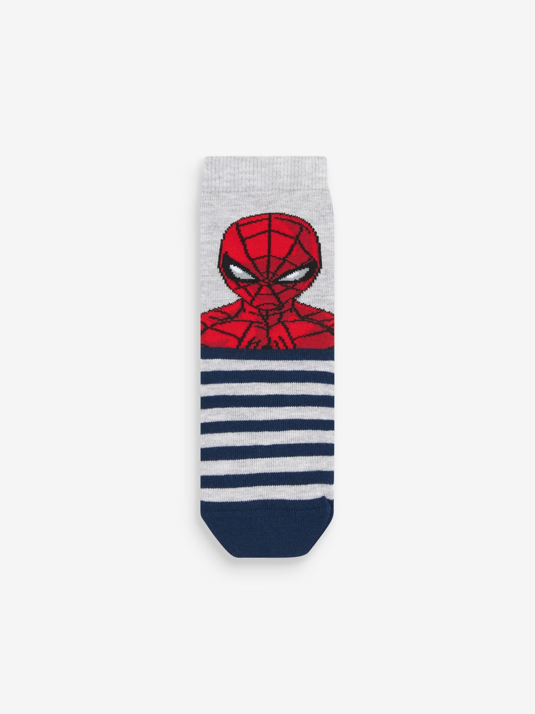 Dsiney Kidz - Spiderman Character Cotton Rich Socks 5 Pack image 3