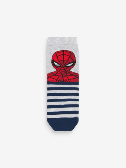 Dsiney Kidz - Spiderman Character Cotton Rich Socks 5 Pack image 3