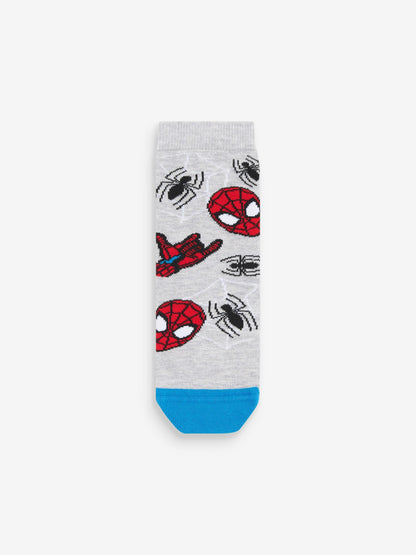 Dsiney Kidz - Spiderman Character Cotton Rich Socks 5 Pack image 4