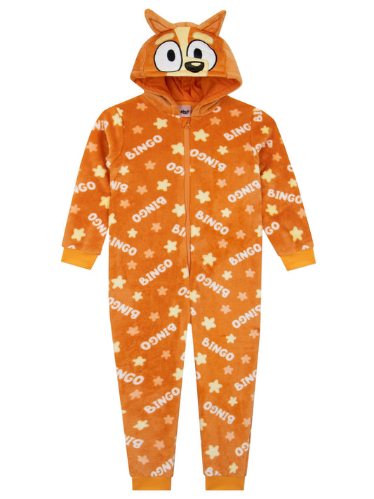 Character Orange Bluey Bingo Onesie 3D Ears All-In-One - image 1