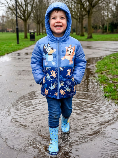 Character Blue Bluey & Bingo Leaves Puffer Jacket - image 2