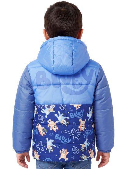 Character Blue Bluey & Bingo Leaves Puffer Jacket - image 6