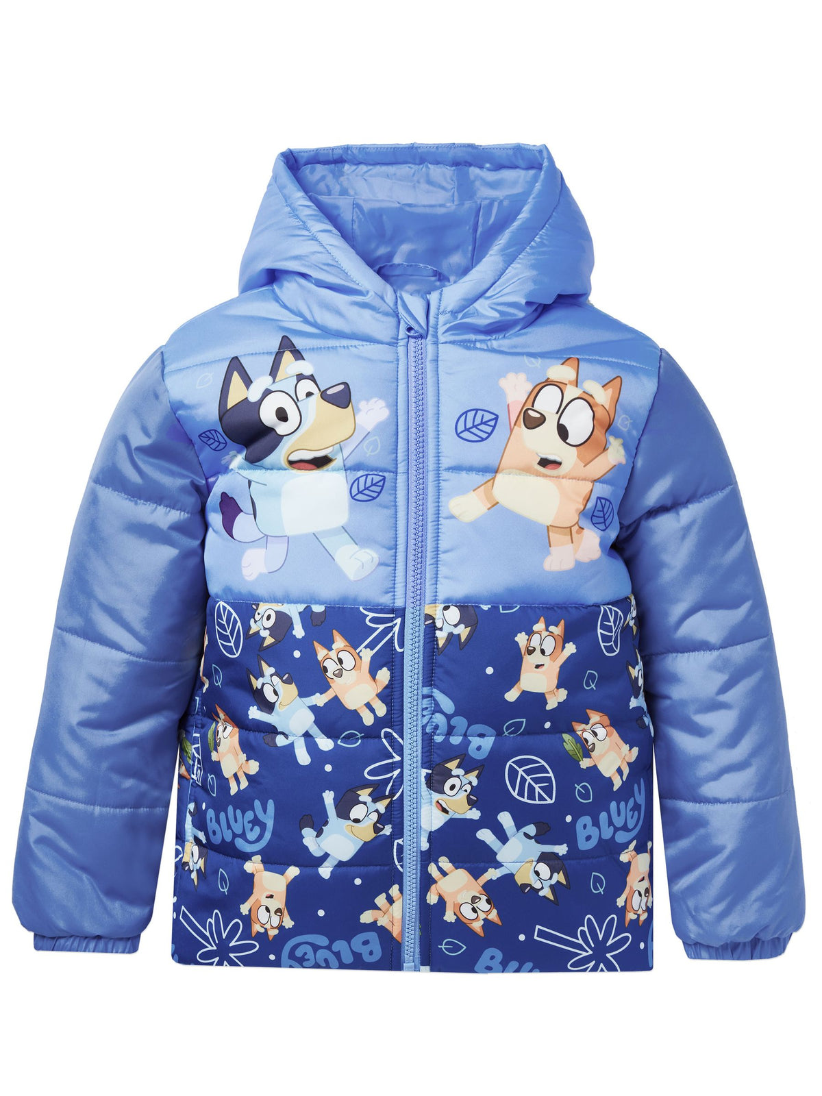 Character Blue Bluey & Bingo Leaves Puffer Jacket - image 8