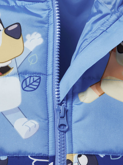 Character Blue Bluey & Bingo Leaves Puffer Jacket - image 9
