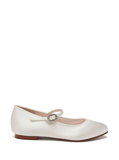 Rainbow Club Cream Infants Binx Satin Bridesmaid Shoes image 1