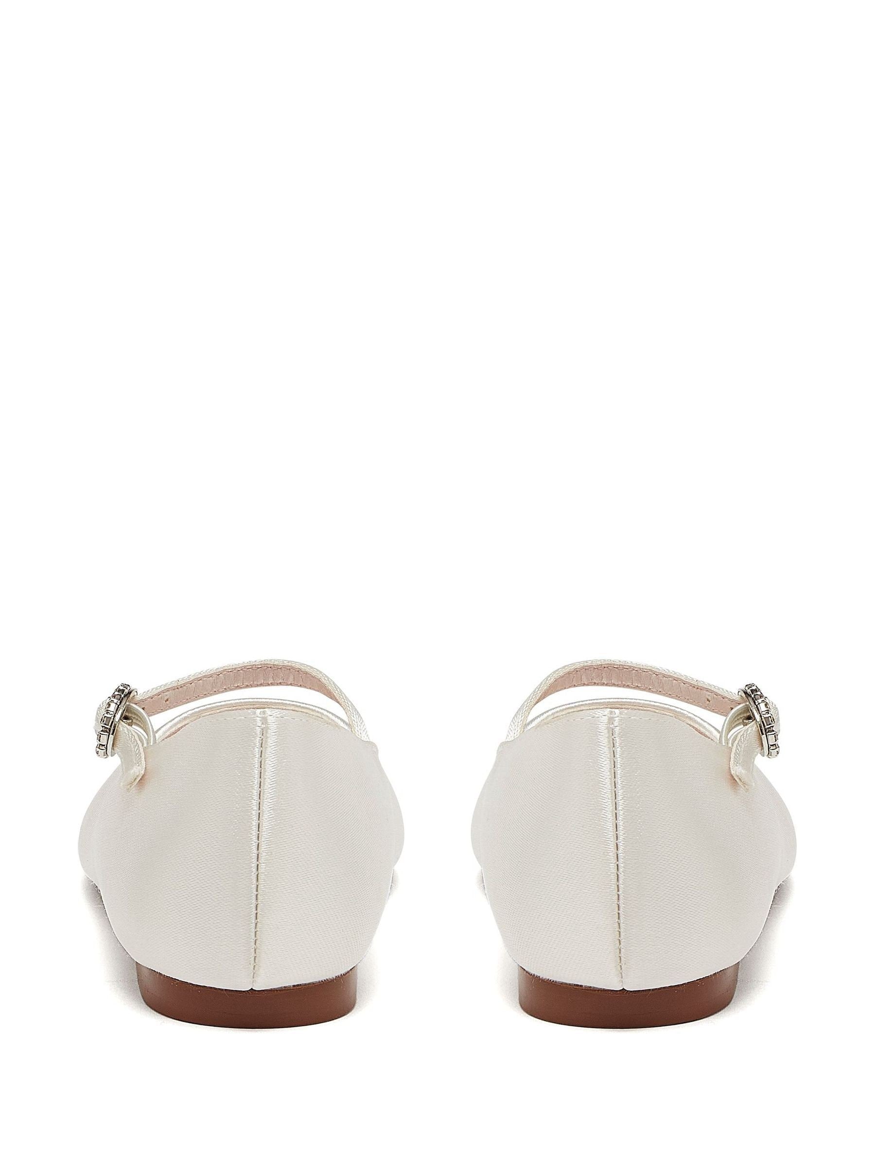 Rainbow Club Cream Infants Binx Satin Bridesmaid Shoes image 3