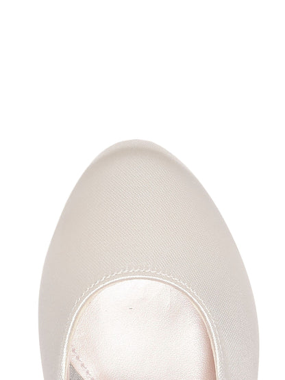 Rainbow Club Cream Infants Binx Satin Bridesmaid Shoes image 4