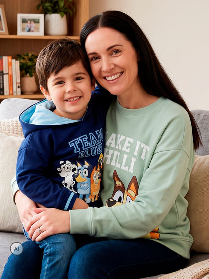 Character Blue Bluey And Bingo Hoodie - image 10