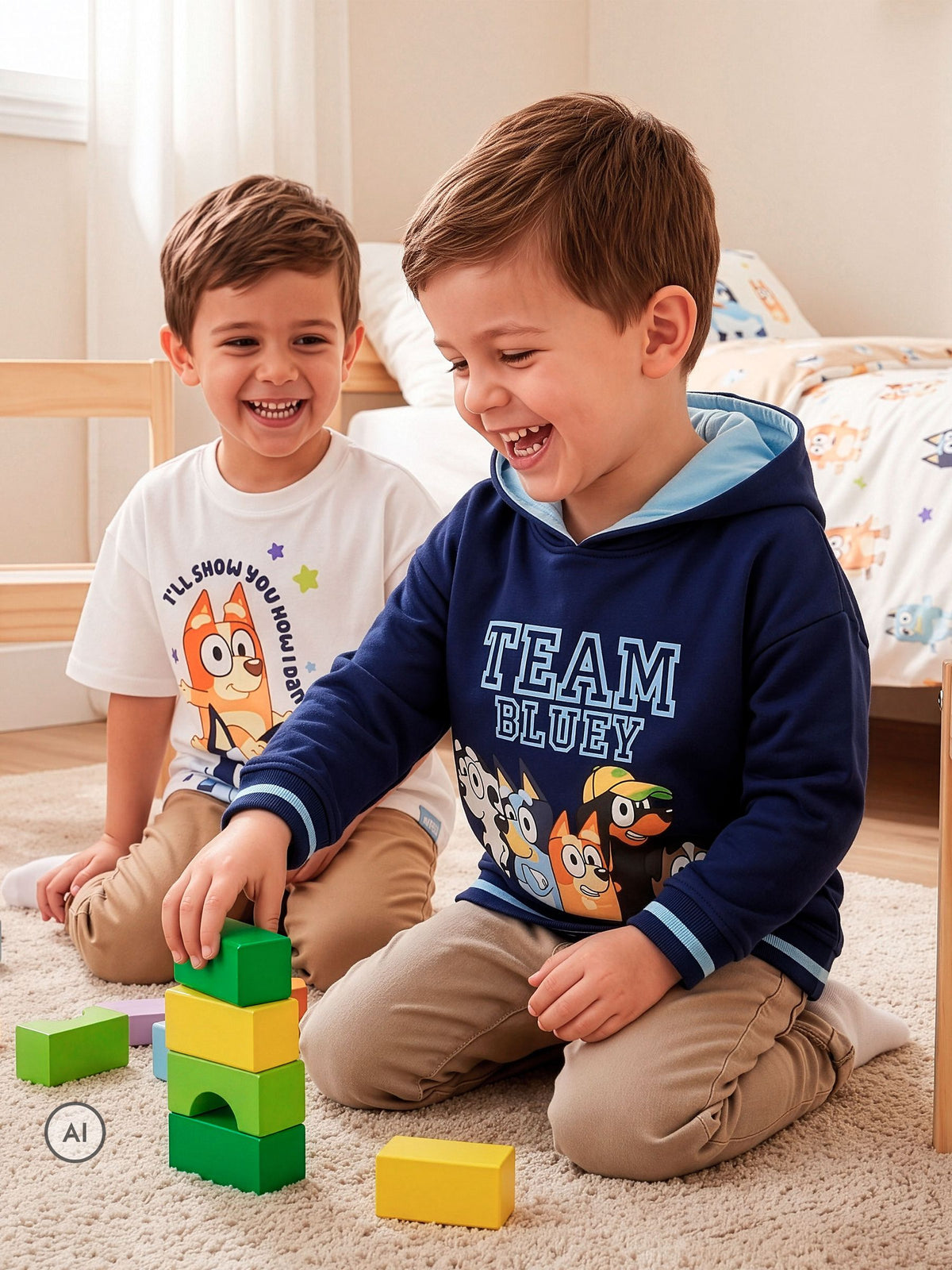 Character Blue Bluey And Bingo Hoodie - image 9