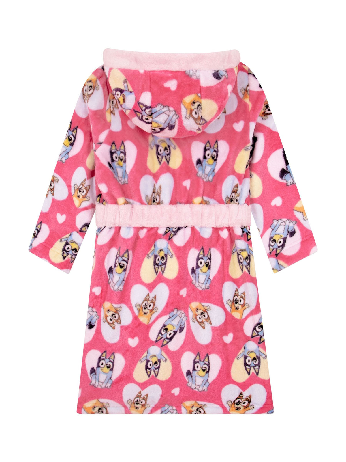 Character Pink Bluey And Bingo Hearts Dressing Gown - image 8