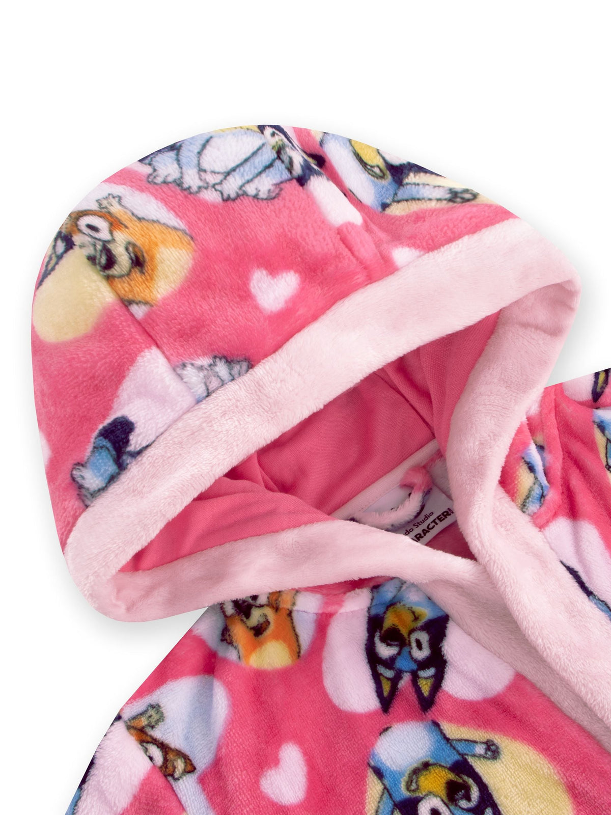 Character Pink Bluey And Bingo Hearts Dressing Gown - image 9