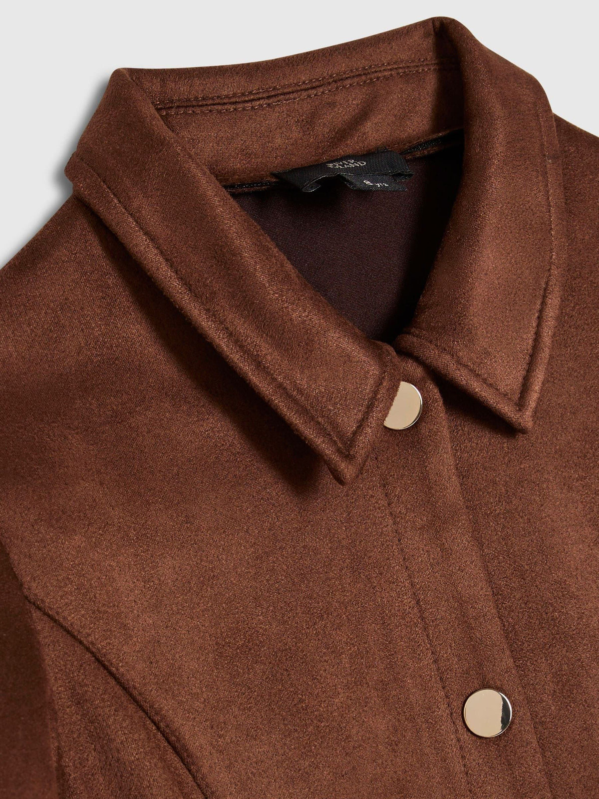 River Island Brown Belted Suedette Shirt Dress - image 3