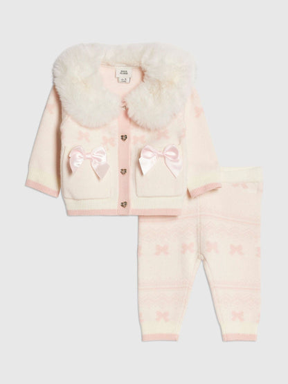 River Island Cream Fairisle Cardigan & Leggings Set - image 1