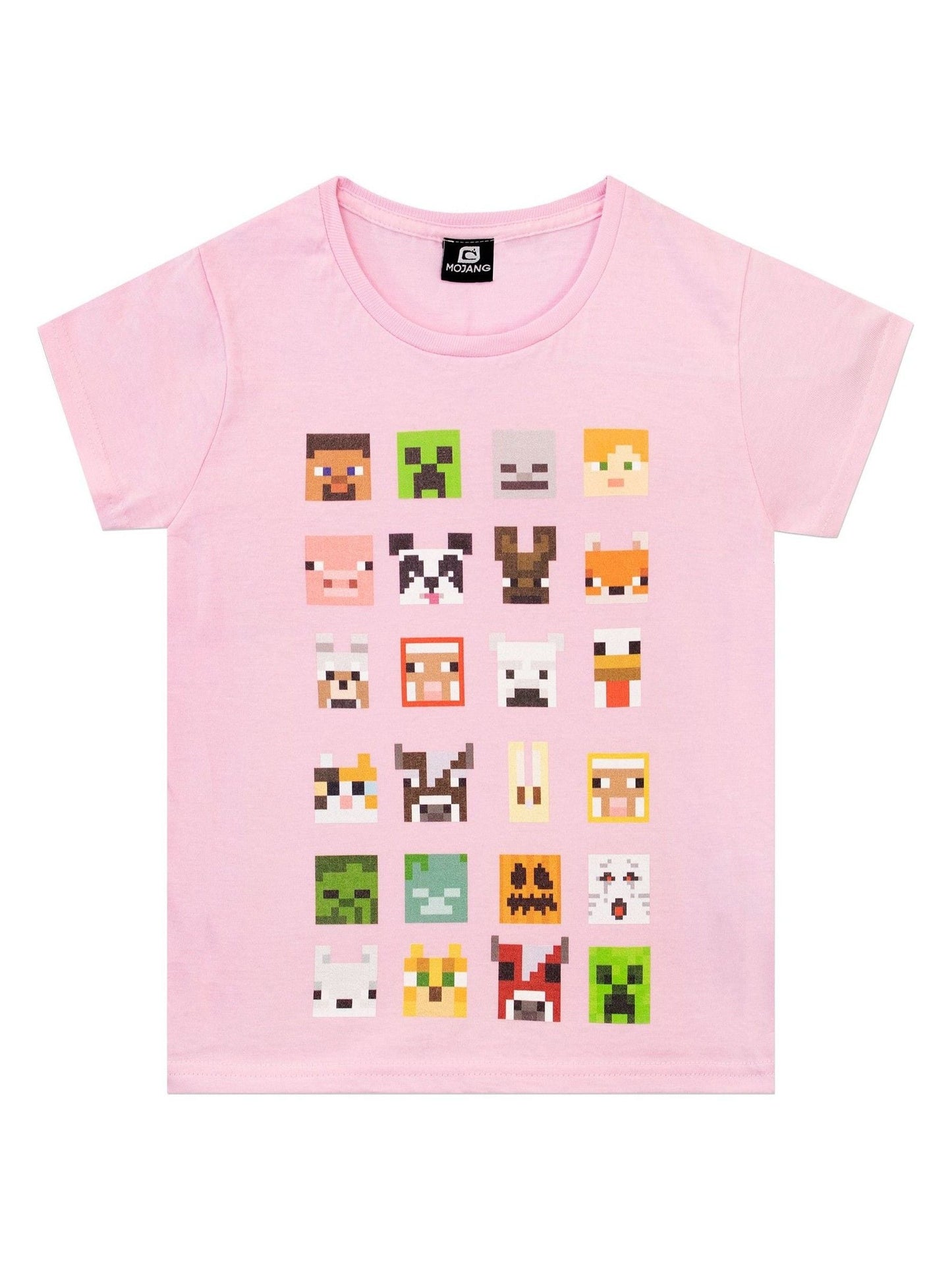 Dsiney Kidz - Character Pink Minecraft 100% Cotton T-Shirt image 1