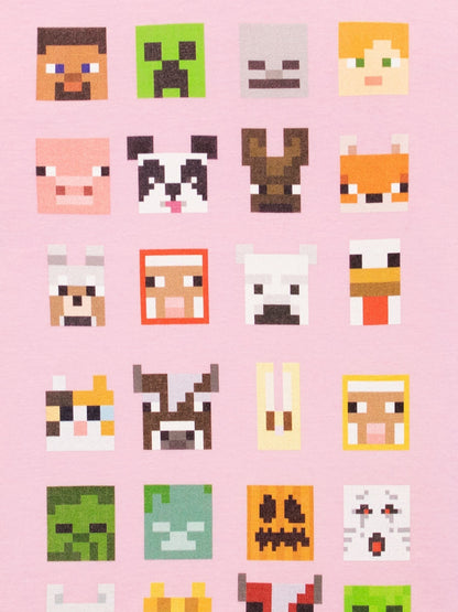 Dsiney Kidz - Character Pink Minecraft 100% Cotton T-Shirt image 2