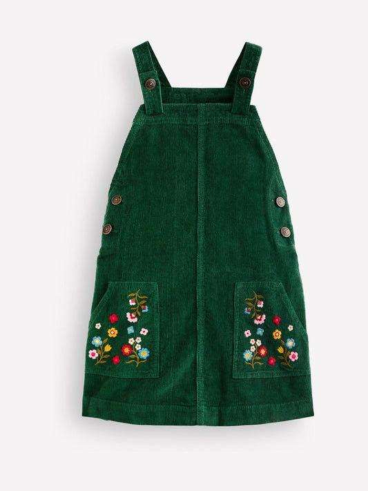 Boden Green Adeline A-Line Dungaree Dress - image 1