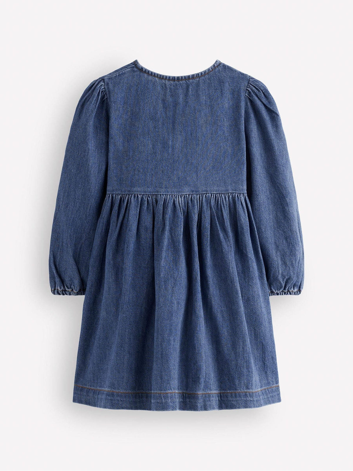 Dsiney Kidz - Boden Blue Noah Button-Through Bow Dress G5656 image 2