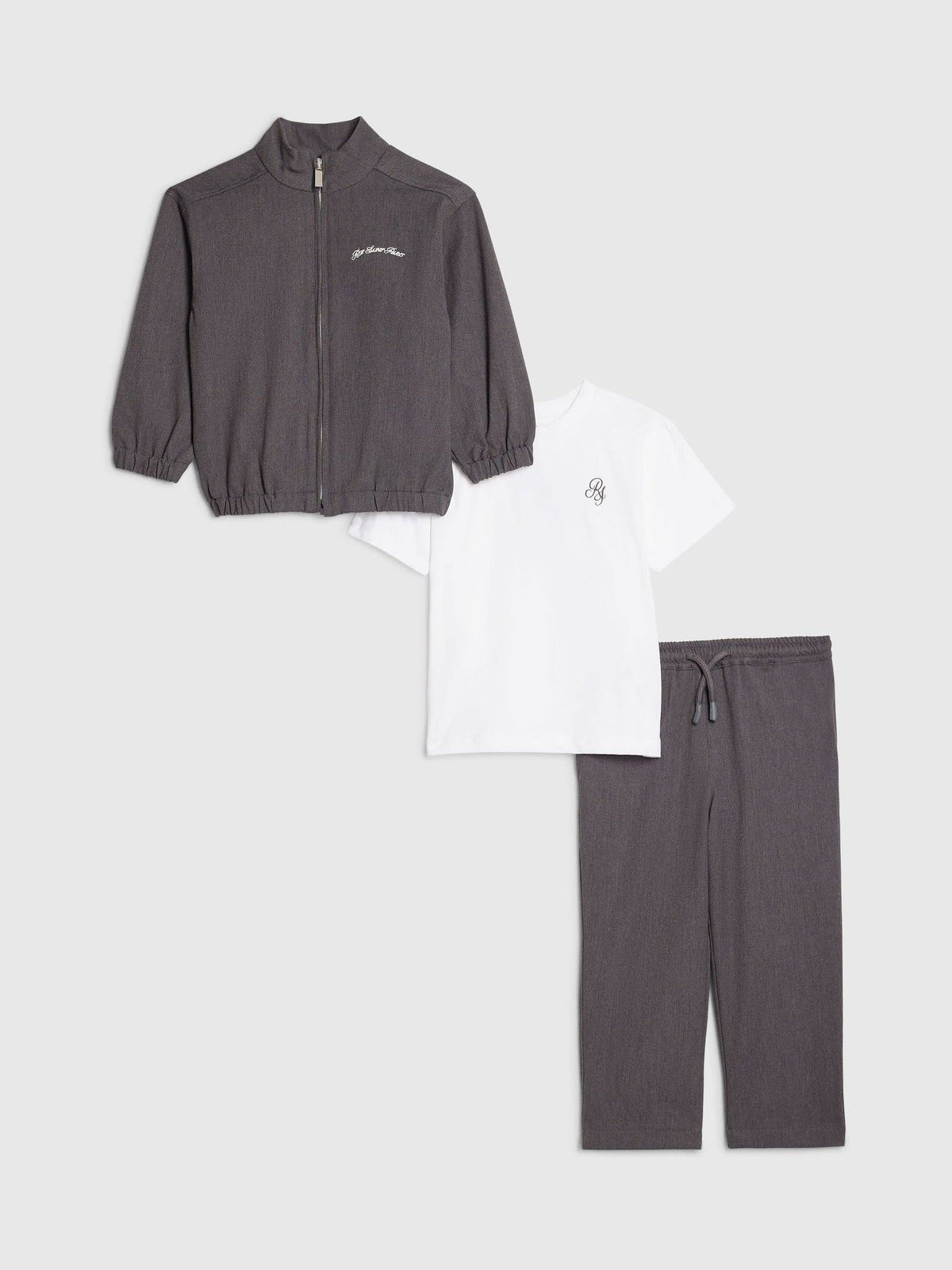 River Island Grey Smart T-Shirt Bomber & Joggers Set 3 Pack - image 1