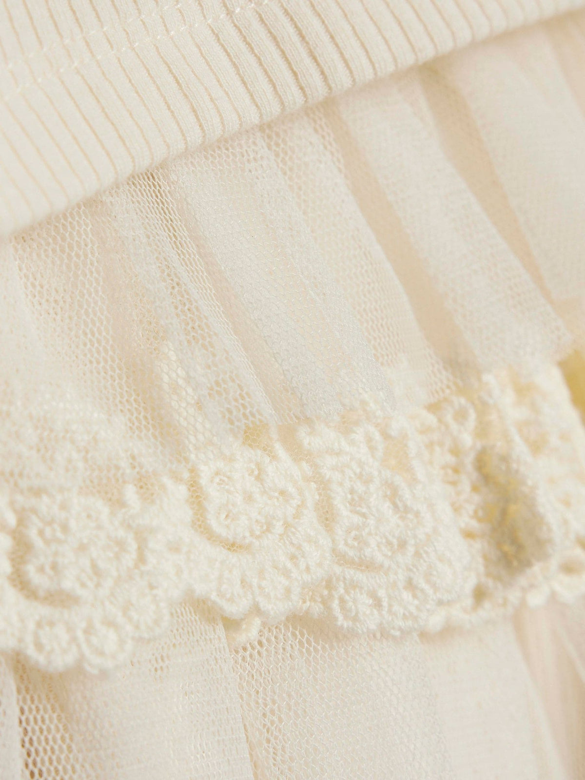 River Island Cream Top & Tulle Leggings Set - image 4