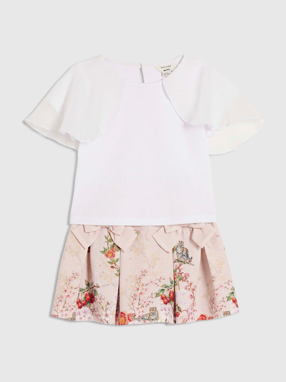 River Island Pink Top & Floral Skirt Set - image 3