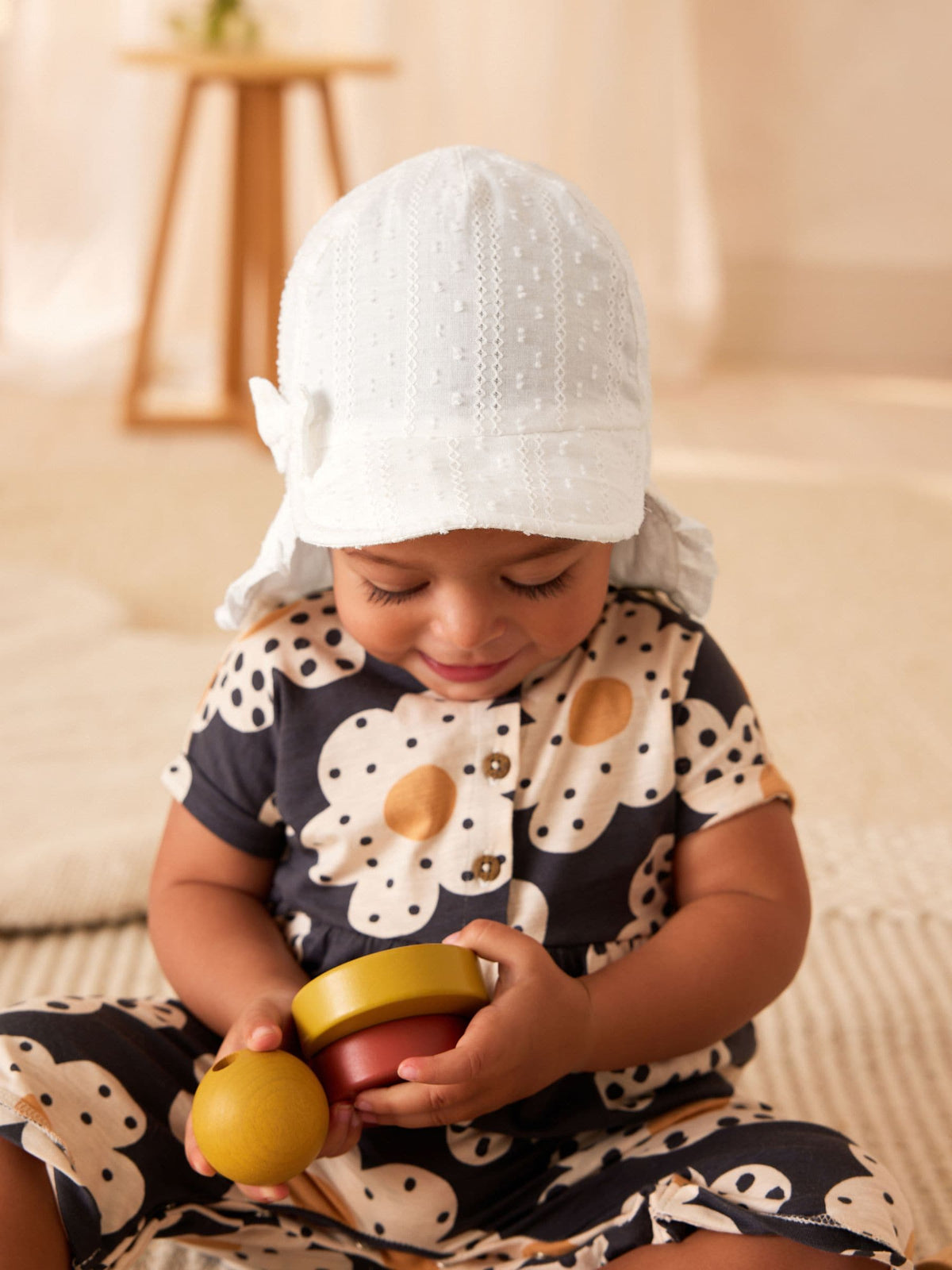 White Legionnaire Baby Hat image 2