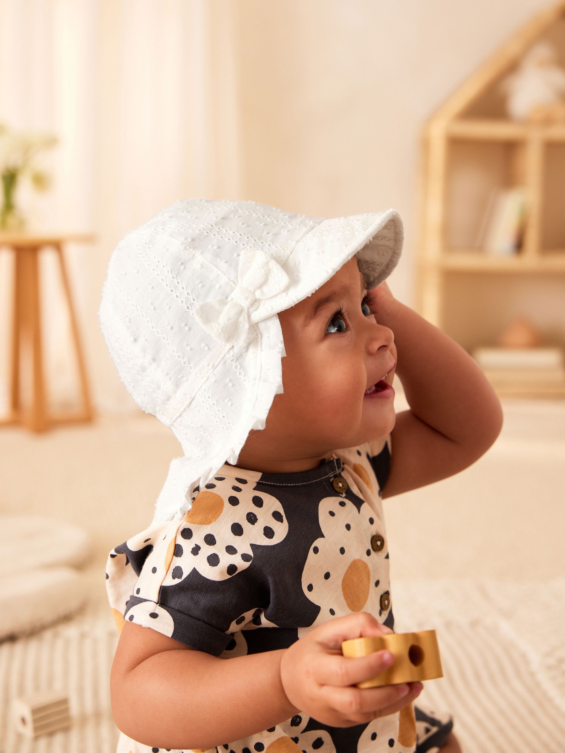 White Legionnaire Baby Hat image 1