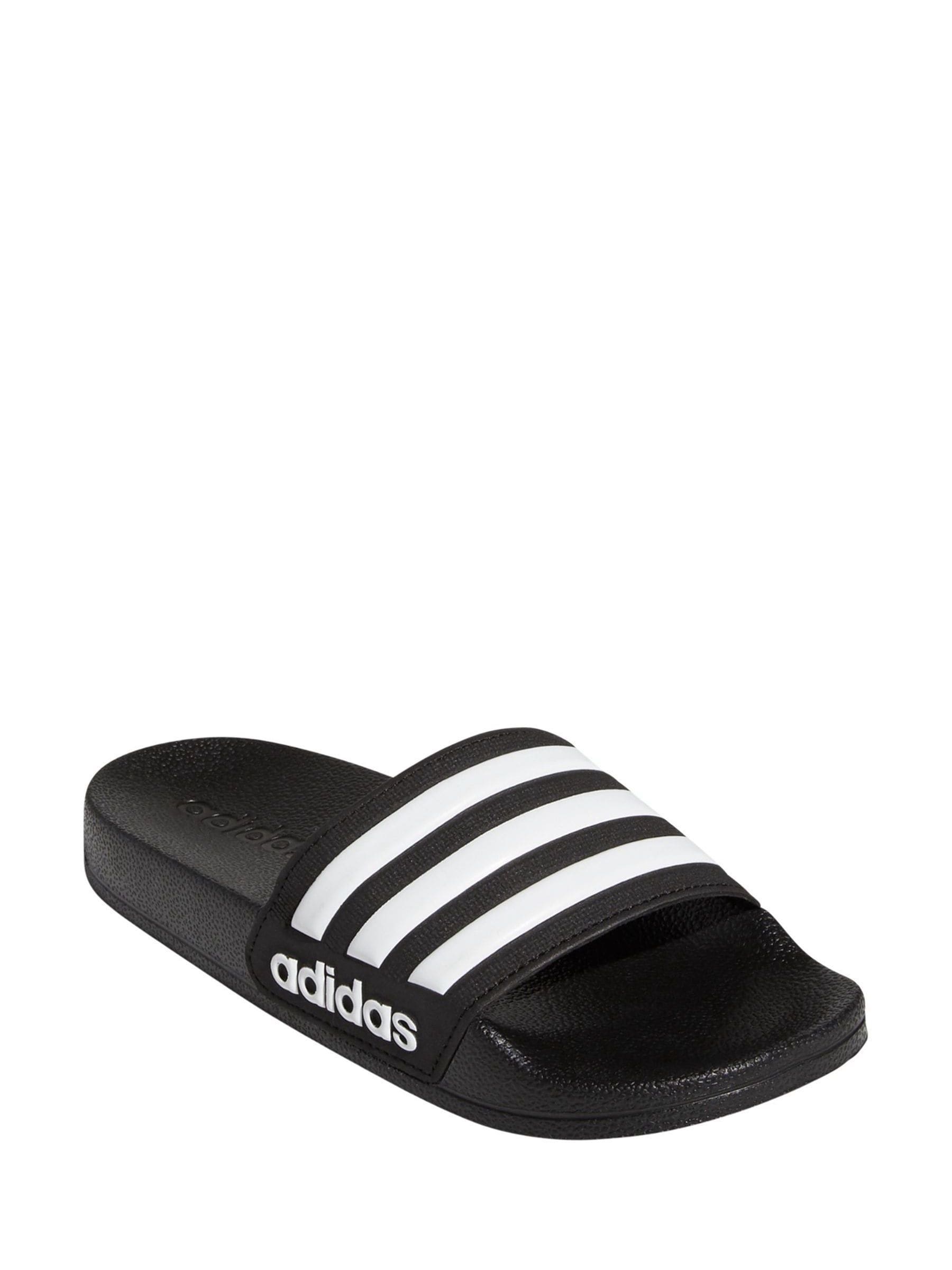 adidas Black Adilette Kids Swim Sandals image 7