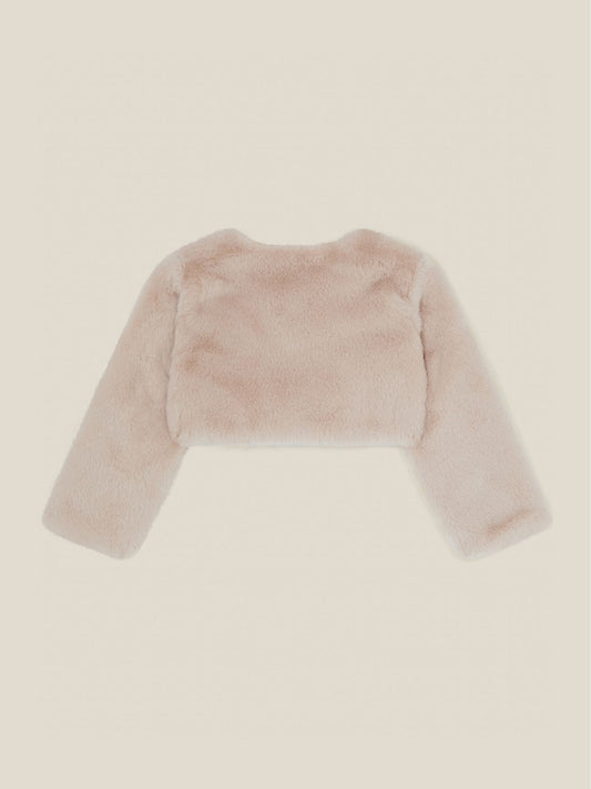 Dsiney Kidz - Monsoon Brown Baby Lara Faux Fur Jacket image 2