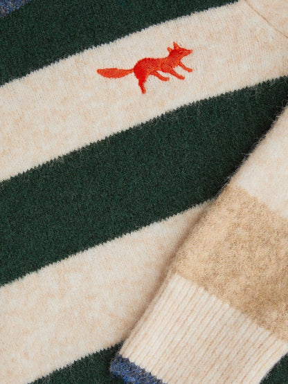 Dsiney Kidz - Monsoon Cream Colourblock Stripe Jumper image 4