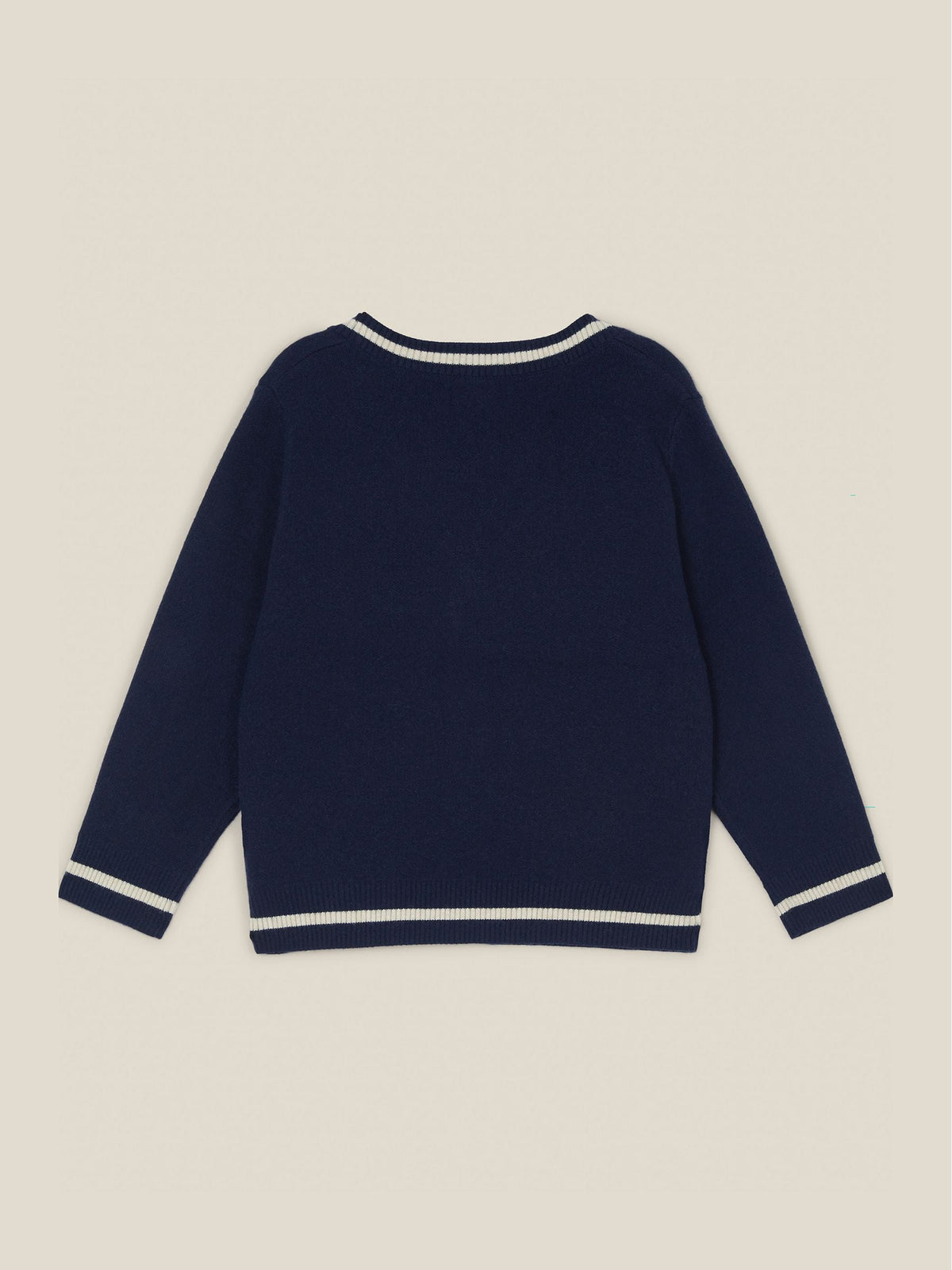 Monsoon Blue Sports Stripe V-Neck Cardigan - image 2
