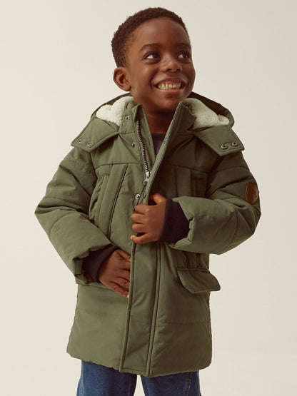 Dsiney Kidz - Monsoon Green Water-Resistant Puffer Coat image 1